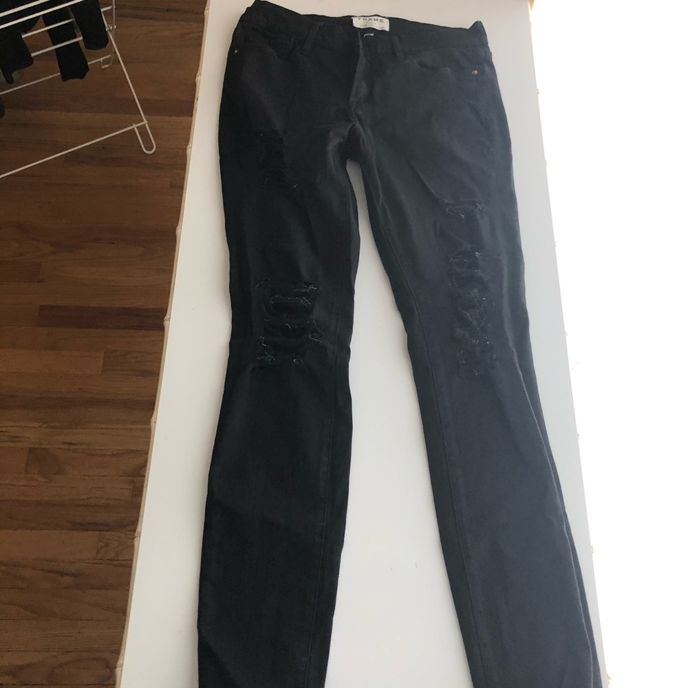 Frame denim black jeans size 28